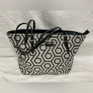 Nine West Black and Silver Tote Bag